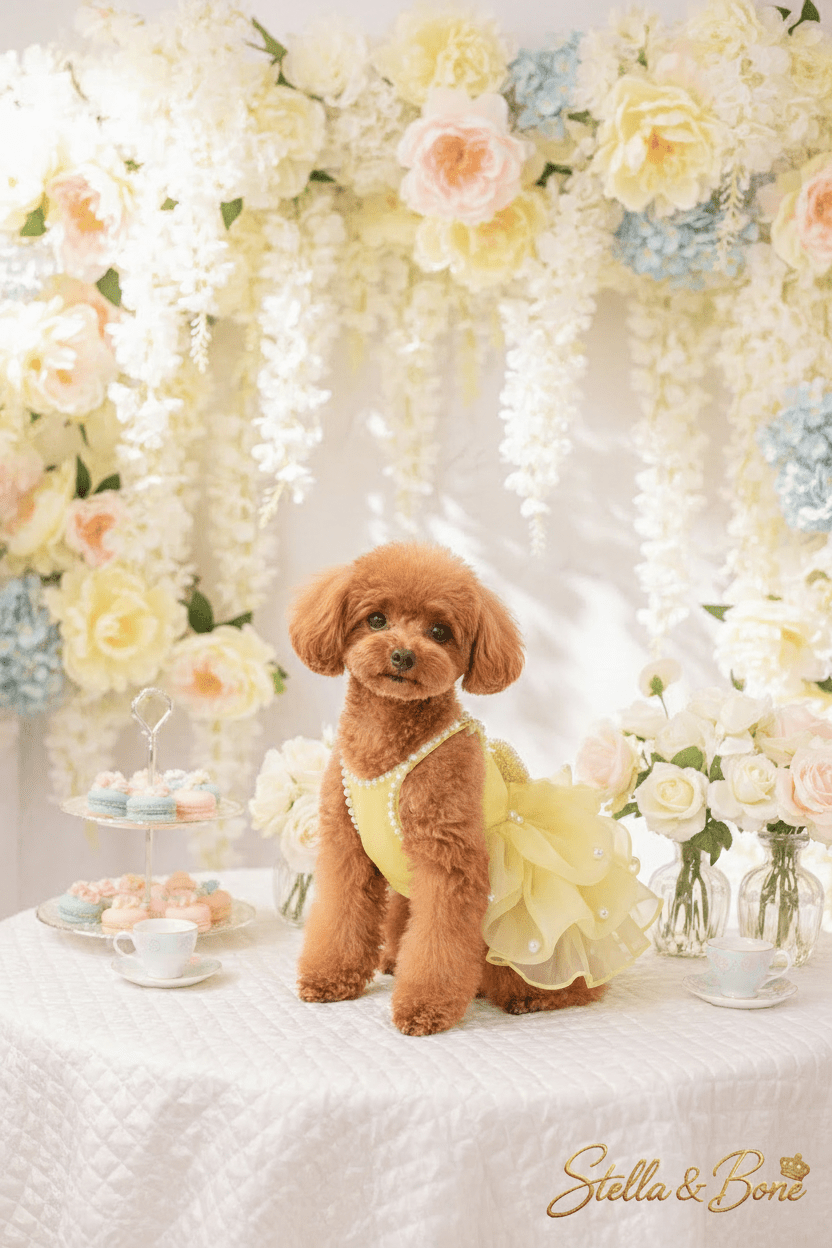 Sunshine Pearl Ruffle Dress | Dogs & Cats | Stella & Bone