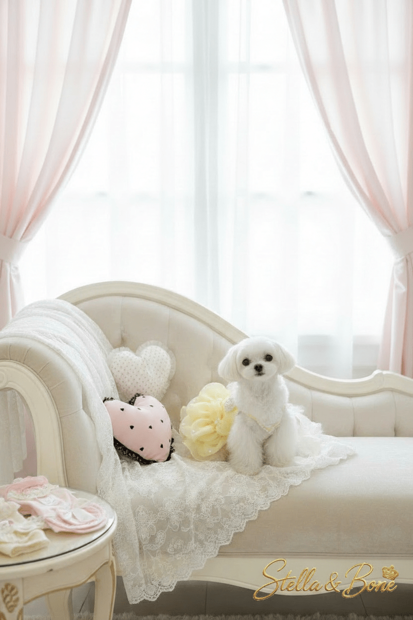 Sunshine Pearl Ruffle Dress | Dogs & Cats | Stella & Bone